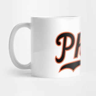 Philly Script - White/Black Mug